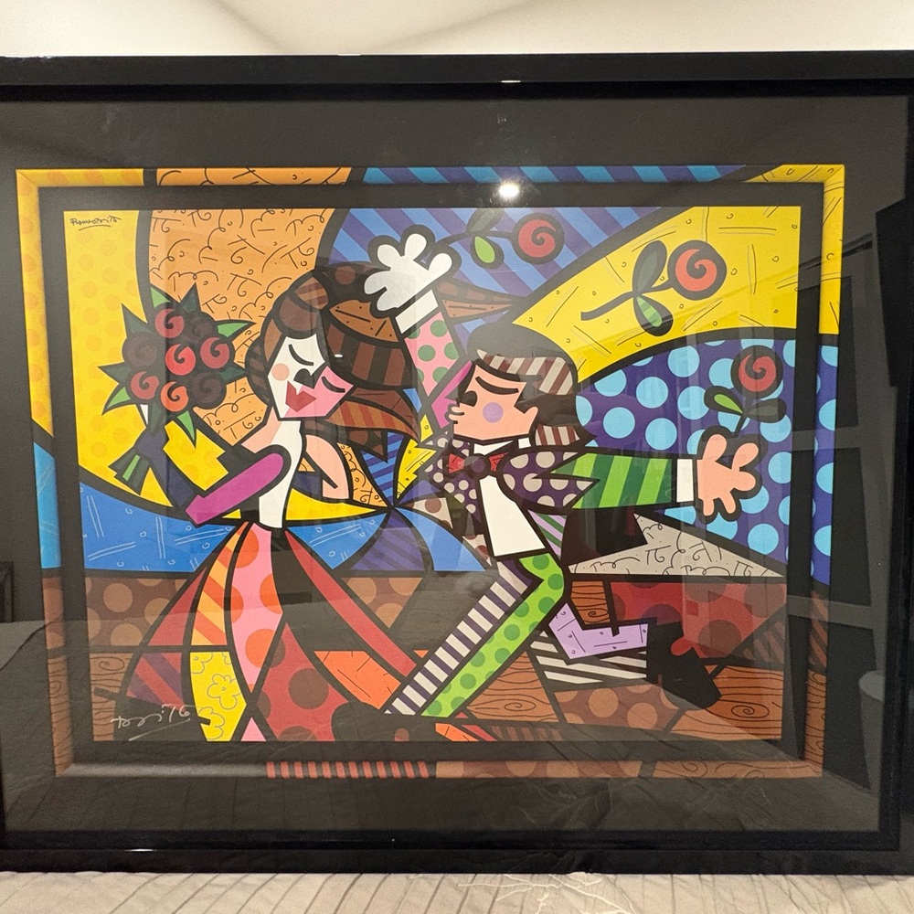 Colorful Romantic Dance Wall Art Print - Multicolor